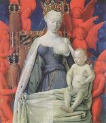 Jean Fouquet The melun Madonna oil painting artist